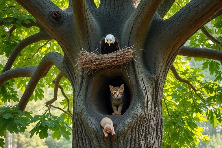 THE EAGLE, THE CAT, AND THE WILD SOW